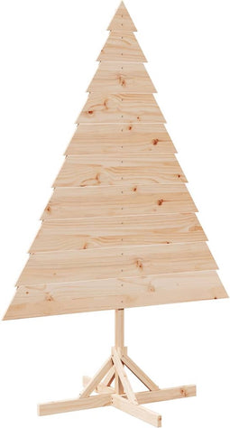 vidaXL - Kerstdecoratie - kerstboom - 180 - cm - massief - hout