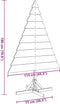 vidaXL - Kerstdecoratie - kerstboom - 180 - cm - massief - hout