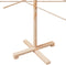 vidaXL - Kerstdecoratie - kerstboom - 210 - cm - massief - grenenhout