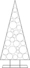 vidaXL - Kerstdecoratie - kerstboom - 210 - cm - metaal - zwart