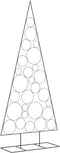 vidaXL - Kerstdecoratie - kerstboom - 210 - cm - metaal - zwart