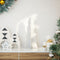 vidaXL - Kerstdecoratie - kerstboom - 49 - cm - massief - grenenhout - wit