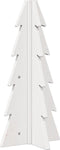 vidaXL - Kerstdecoratie - kerstboom - 49 - cm - massief - grenenhout - wit