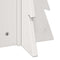 vidaXL - Kerstdecoratie - kerstboom - 49 - cm - massief - grenenhout - wit