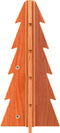 vidaXL - Kerstdecoratie - kerstboom - 49 - cm - massief - grenenhout - wasbruin