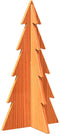 vidaXL - Kerstdecoratie - kerstboom - 59,5 - cm - massief - grenenhout - wasbruin