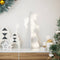 vidaXL - Kerstdecoratie - kerstboom - 59,5 - cm - massief - grenenhout - wit