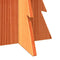 vidaXL - Kerstdecoratie - kerstboom - 59,5 - cm - massief - grenenhout - wasbruin