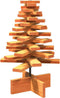 vidaXL - Kerstdecoratie - kerstboom - 60 - cm - massief - grenenhout - wasbruin
