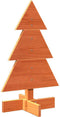vidaXL - Kerstdecoratie - kerstboom - 60 - cm - massief - grenenhout - wasbruin