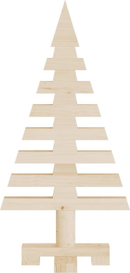 vidaXL - Kerstdecoratie - kerstboom - 60 - cm - massief - grenenhout