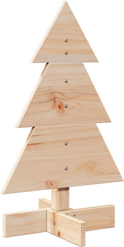 vidaXL - Kerstdecoratie - kerstboom - 60 - cm - massief - grenenhout