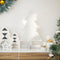 vidaXL - Kerstdecoratie - kerstboom - 60 - cm - massief - grenenhout - wit