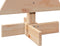 vidaXL - Kerstdecoratie - kerstboom - 60 - cm - massief - grenenhout