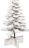 vidaXL - Kerstdecoratie - kerstboom - 60 - cm - massief - grenenhout - wit
