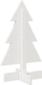 vidaXL - Kerstdecoratie - kerstboom - 60 - cm - massief - grenenhout - wit