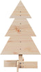 vidaXL - Kerstdecoratie - kerstboom - 60 - cm - massief - grenenhout