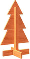 vidaXL - Kerstdecoratie - kerstboom - 60 - cm - massief - grenenhout - wasbruin