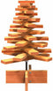 vidaXL - Kerstdecoratie - kerstboom - 60 - cm - massief - grenenhout - wasbruin