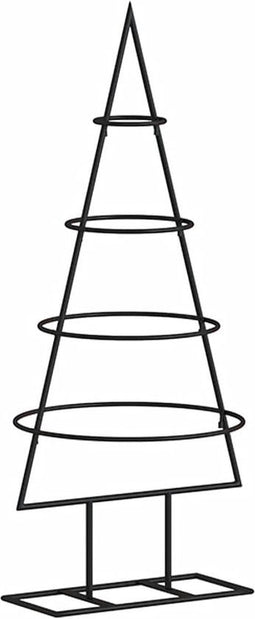 vidaXL - Kerstdecoratie - kerstboom - 60 - cm - metaal - zwart