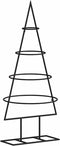 vidaXL - Kerstdecoratie - kerstboom - 60 - cm - metaal - zwart