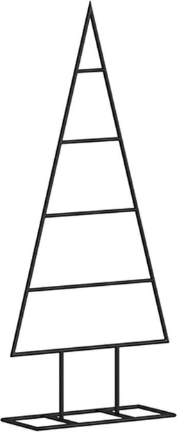 vidaXL - Kerstdecoratie - kerstboom - 60 - cm - metaal - zwart