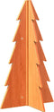 vidaXL - Kerstdecoratie - kerstboom - 69,5 - cm - massief - grenenhout - wasbruin