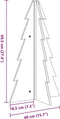 vidaXL - Kerstdecoratie - kerstboom - 69,5 - cm - massief - grenenhout