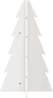 vidaXL - Kerstdecoratie - kerstboom - 69,5 - cm - massief - grenenhout - wit