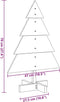vidaXL - Kerstdecoratie - kerstboom - 70 - cm - massief - hout