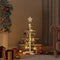vidaXL - Kerstdecoratie - kerstboom - 75 - cm - massief - grenenhout