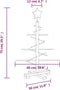 vidaXL - Kerstdecoratie - kerstboom - 75 - cm - massief - grenenhout