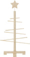 vidaXL - Kerstdecoratie - kerstboom - 75 - cm - massief - grenenhout