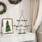vidaXL - Kerstdecoratie - kerstboom - 75 - cm - metaal - zwart