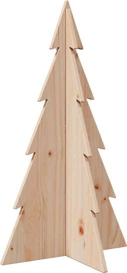 vidaXL - Kerstdecoratie - kerstboom - 80 - cm - massief - grenenhout