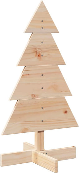 vidaXL - Kerstdecoratie - kerstboom - 80 - cm - massief - grenenhout