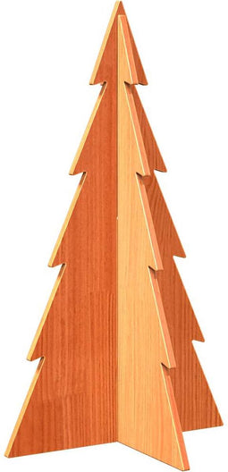 vidaXL - Kerstdecoratie - kerstboom - 80 - cm - massief - grenenhout - wasbruin