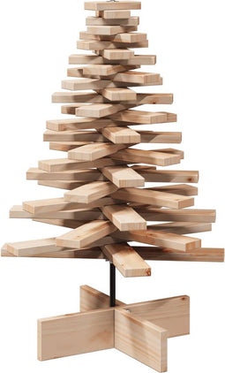 vidaXL - Kerstdecoratie - kerstboom - 80 - cm - massief - grenenhout