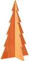 vidaXL - Kerstdecoratie - kerstboom - 80 - cm - massief - grenenhout - wasbruin