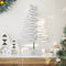 vidaXL - Kerstdecoratie - kerstboom - 80 - cm - massief - grenenhout - wit