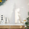 vidaXL - Kerstdecoratie - kerstboom - 80 - cm - massief - grenenhout - wit