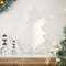 vidaXL - Kerstdecoratie - kerstboom - 80 - cm - massief - grenenhout - wit