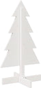 vidaXL - Kerstdecoratie - kerstboom - 80 - cm - massief - grenenhout - wit