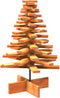 vidaXL - Kerstdecoratie - kerstboom - 80 - cm - massief - grenenhout - wasbruin