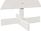 vidaXL - Kerstdecoratie - kerstboom - 80 - cm - massief - grenenhout - wit