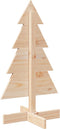 vidaXL - Kerstdecoratie - kerstboom - 80 - cm - massief - grenenhout