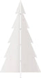 vidaXL - Kerstdecoratie - kerstboom - 80 - cm - massief - grenenhout - wit
