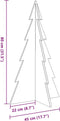 vidaXL - Kerstdecoratie - kerstboom - 80 - cm - massief - grenenhout