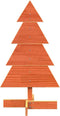vidaXL - Kerstdecoratie - kerstboom - 80 - cm - massief - grenenhout - wasbruin