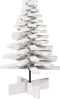 vidaXL - Kerstdecoratie - kerstboom - 80 - cm - massief - grenenhout - wit